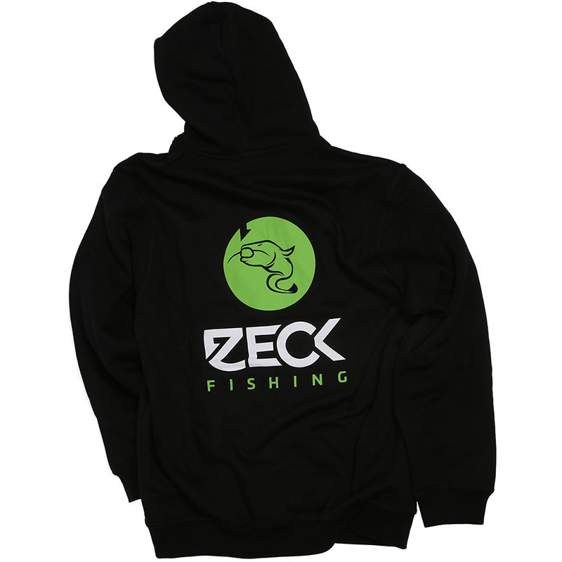 Zeck Fishing Zip Hoodie Black L, KL Angelsport