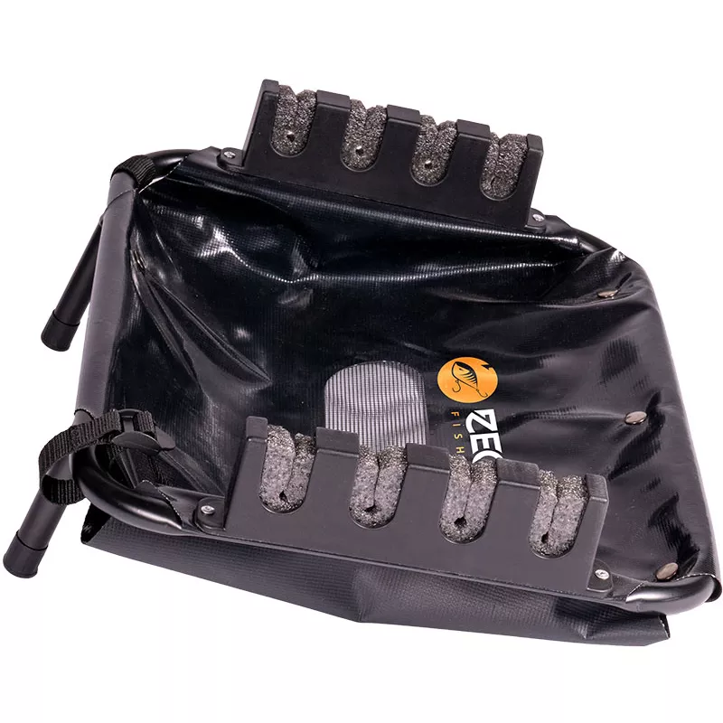 Zeck Fishing Belly Boat 4 Rod Rack